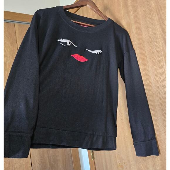 Kate Spade Wink Face Embroidered Pullover Sweater - Picture 3 of 8